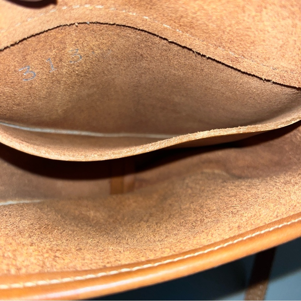 2 Leather Purses/ JG Hook & Unbranded Crossbody caramel/ brown flap over Vintage - Picture 12 of 16